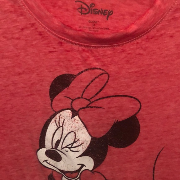 Disney Minnie Mouse red t shirt size Medium - Picture 3 of 5